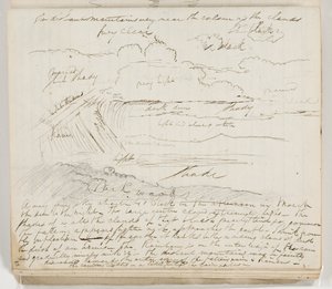 Senza titolo (studio atmosferico con annotazioni) da Thomas Cole